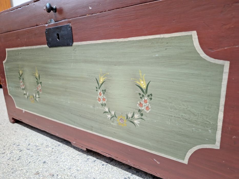 Сандък, ракла, скрин, ръчно изрисуван