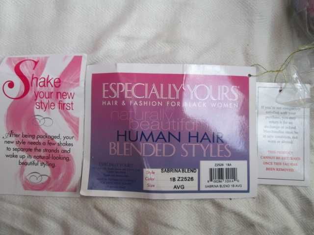 ESPECIALLY YOURS нова дамска перука от естествена коса от САЩ.