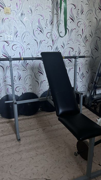 Продам штангу + лежак