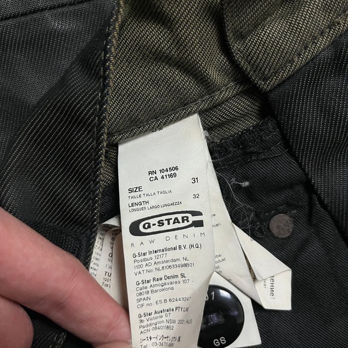 G-STAR RAW WAXED DENIM Y2K Opium Black Jeans "Army Radar Straigt" (200