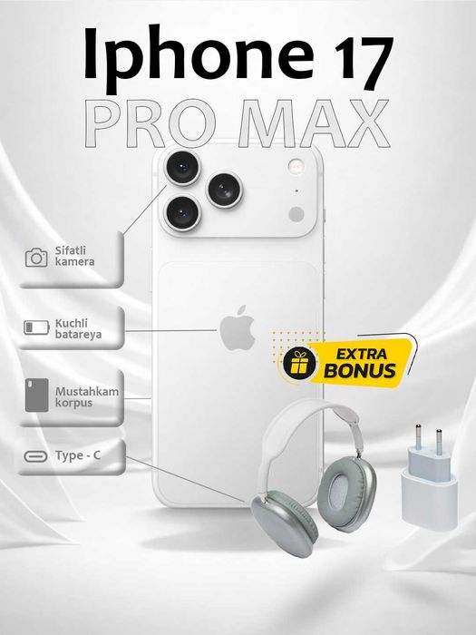 iPhone 17 Pro Max smartfon maxsuloti