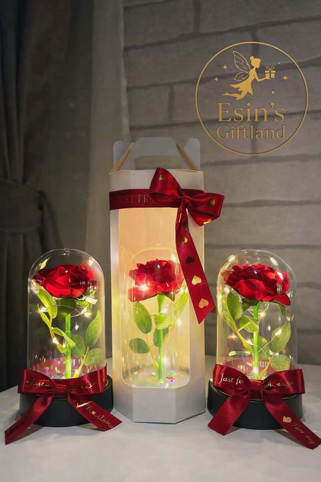 Красиви рози в червен и розов цвят- Esin’s giftland