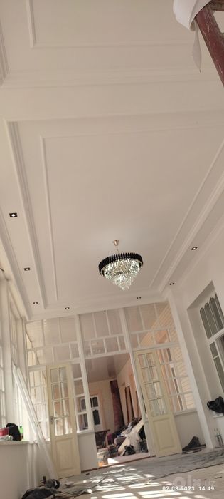 Malyarka aboy pol patalok plastik dekor gipsakarton qilamiz