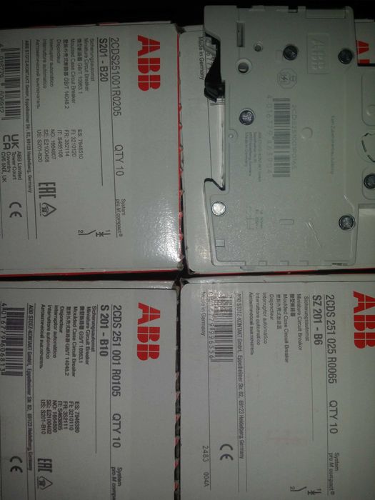 Sigurante ABB, curba B, RCCB, RCBO, AFDD, Contactori, SPD, noi