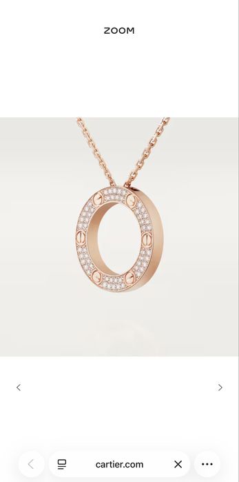 Cartier Love подвеска с бриллиантами