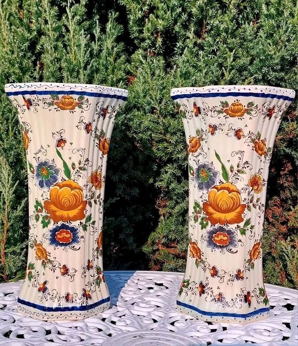 Pereche vaze Delft Olanda.