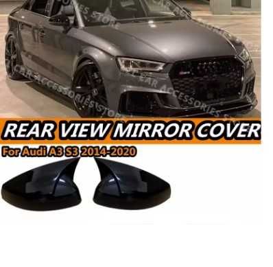 Капаци №5044-15 Batman Style странични огледала Audi A3 S3 RS3 8V TFSI TD 2014-2020