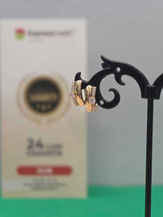 Cercei aur 14K 1.87g [Ag45 Bacau1 B.5157]