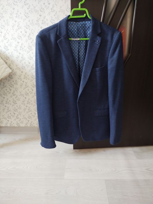 Пиджак мужской синий