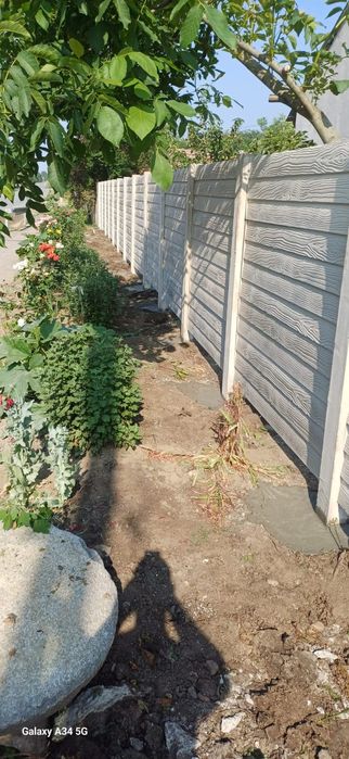 Gard de beton 250 lei lacara cu tot cu montaj și transport