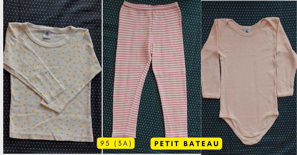 Сет детски бодита, клинчета, блузки и рокли Petit Bateau 95 (3A)