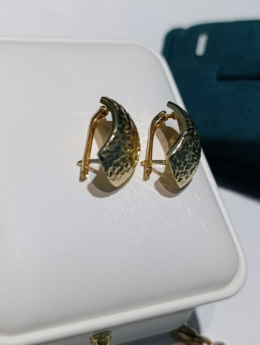 Золотые серьги, цвет жёлтый, Турецкая изделия, проба 585, вес 2,63