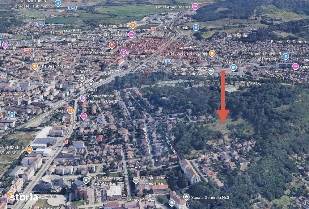 Teren 15,320mp Medias / Strada Episcop Ioan Bob