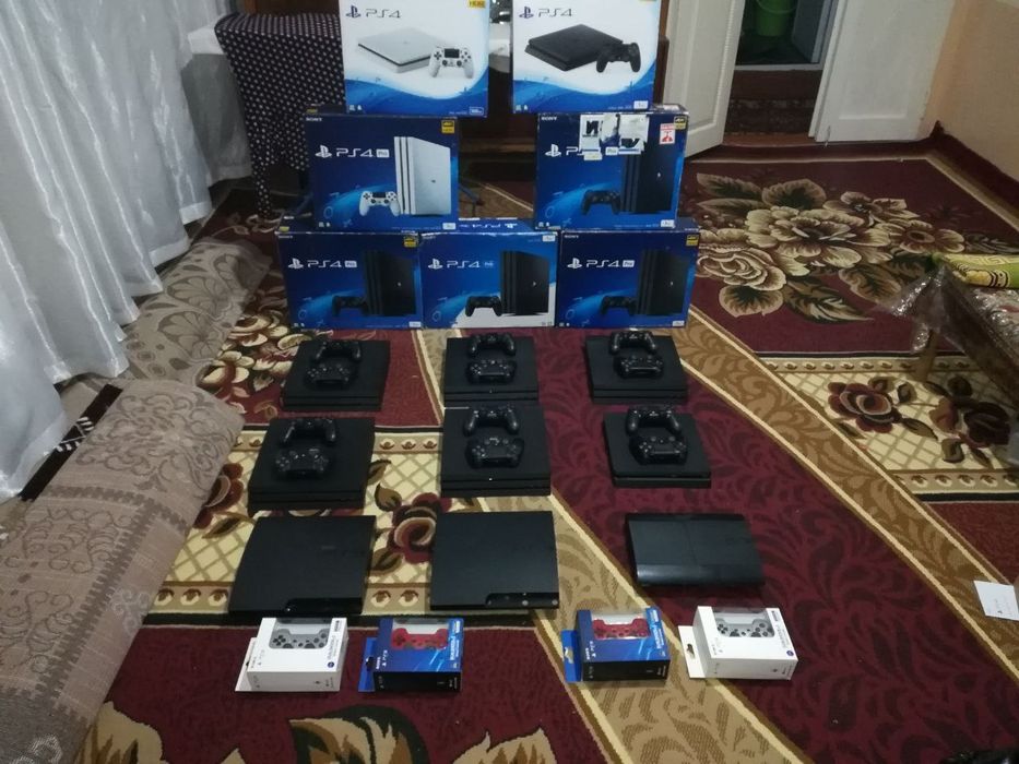 Ps4 slim playstation korreyadan kelgan sony pristavka tayyor biznes