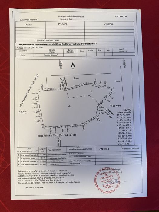 Teren intra/extravilan