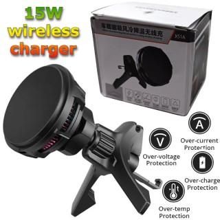 Магнитна стойка за телефон 15W с безжично зареждане за автомобил №3624