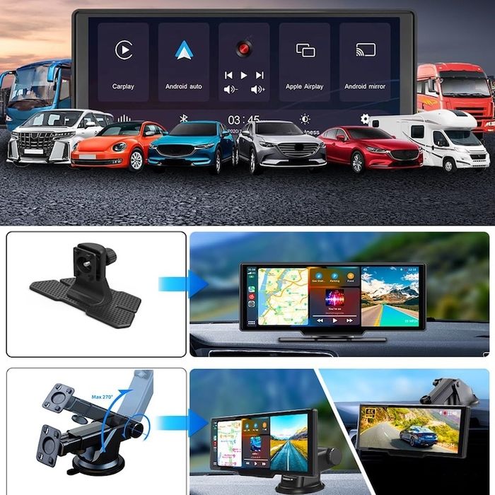 Автомобилна навигация ,Мултимедия, дисплей 10,27 инча сензорен екран