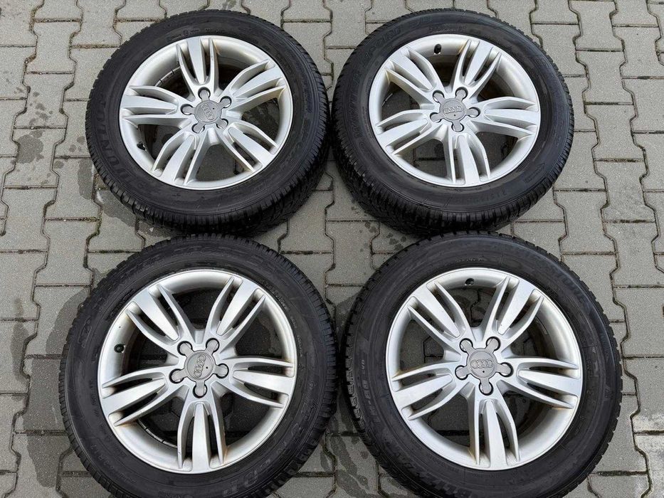 Set jante Audi originale + anvelope DUNLOP 215/60 R17 de iarna