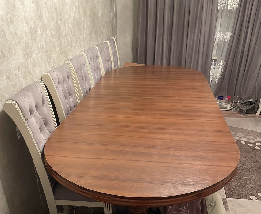 Стол со стульями 12 штук