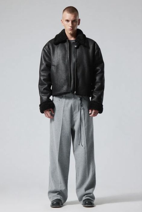 Уникално яке WEEKDAY  sim shearling.XL-XXL