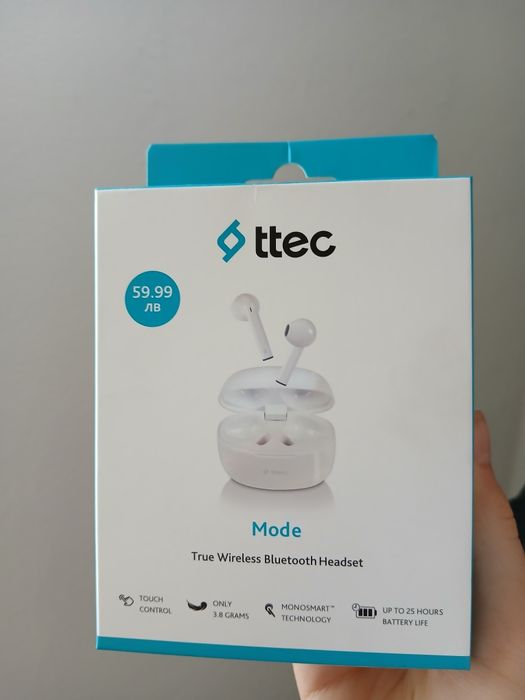 Безжични Bluetooth слушалки ttec Mode True Wireless