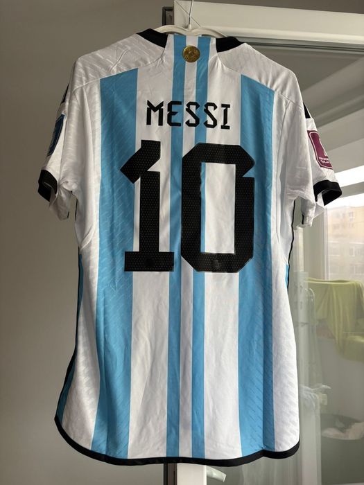 2022 Argentina World Cup Champion Edition 3 stars Home Jersey Player V