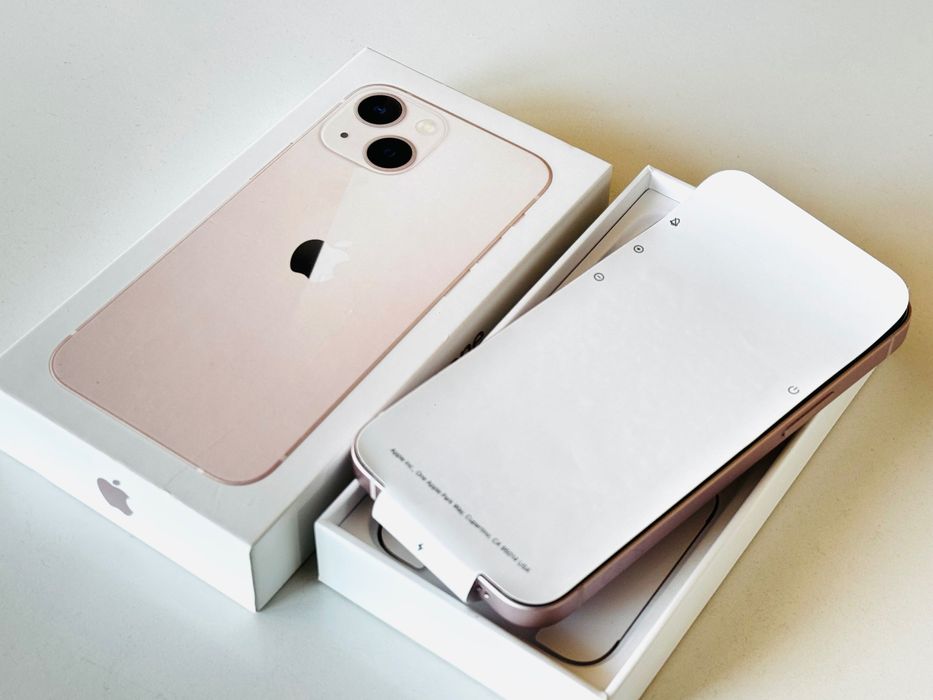НОВ! Iphone 13 256GB Pink 100% Батерия! Гаранция 6 месеца