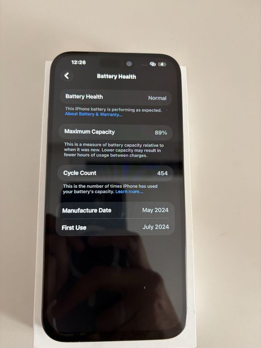 iPhone 15 Pro Max 256GB – Отлично състояние, 89% батерия