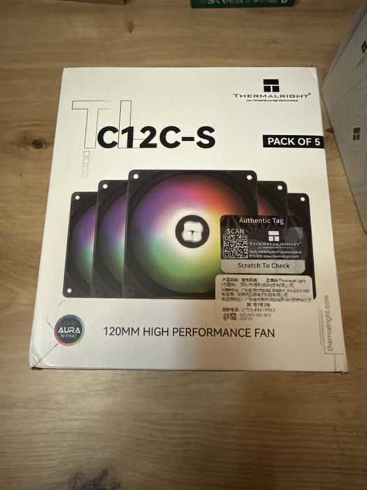 Thermalright TL-C12C-S X5 Set 5 Ventilatoare 120mm ARGB PWM 1550RPM PC Gaming Cooler Fan Resigilat Open Box