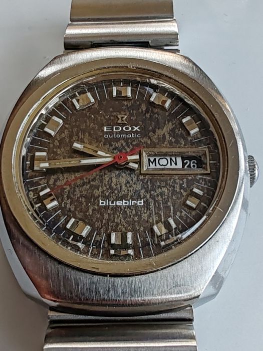 Ceas EDOX Bluebird Automatic Tropical Dial Oțel 37,5 mm