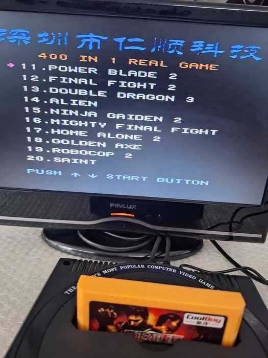 400 jocuri caseta discheta galbena clasica cu jocuri pentru consola TV