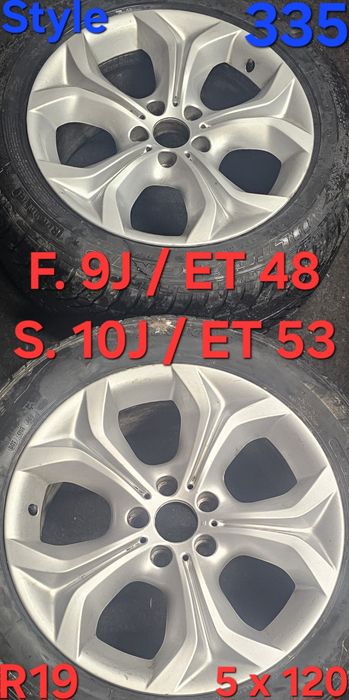 Style 335 BMW R19 Jante Aliaj 5x120 E60 E90 F10 X3 X5 X6 R18 R20 E70 Y