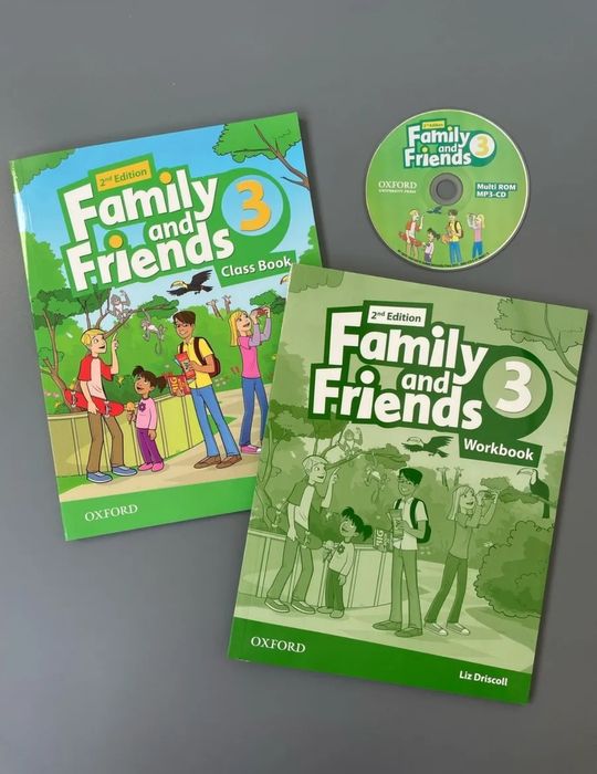 Доставка. Family and Friends 0-6 level class book + workbook + диск