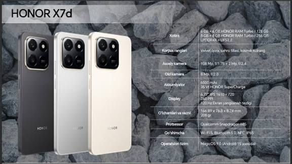 Honor X7D 8/256gb pachka optom