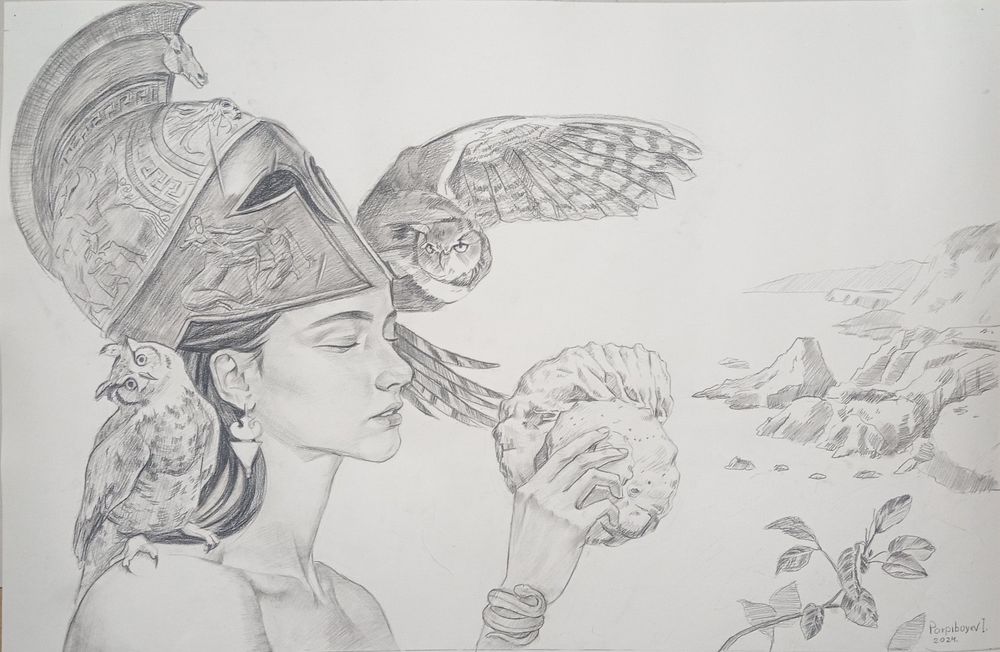 "Афина" Греческий богиня