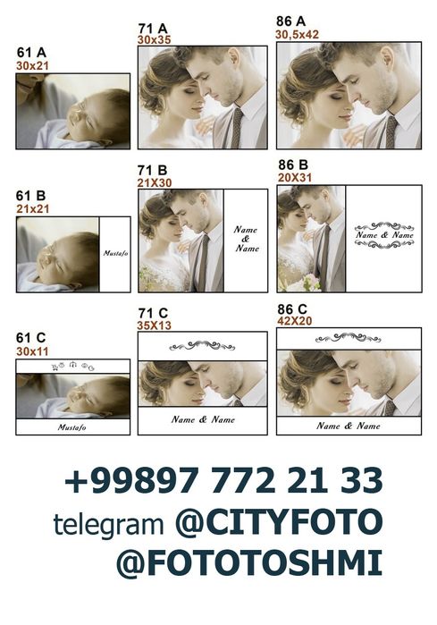 Foto albomlar tayyorlash