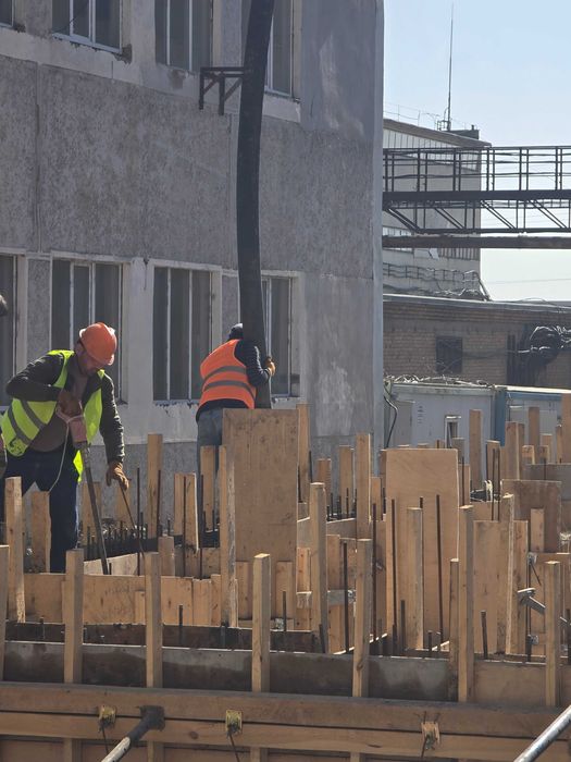 Бетонные работы.