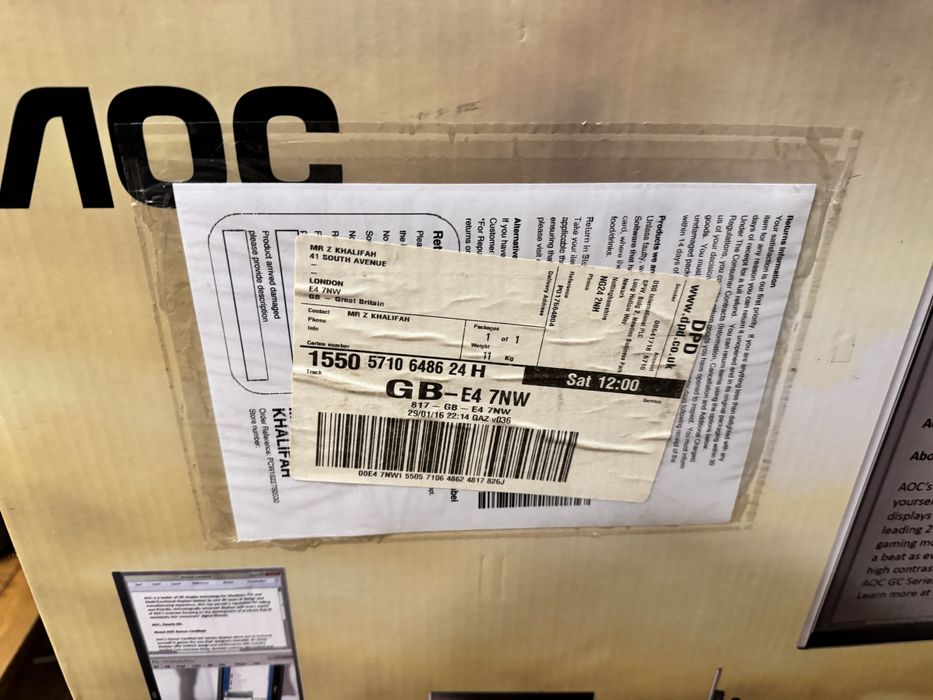 Монитор AOC 34 inch ultrawide