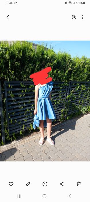 Rochiță ocazie cu trena  pt 10,11 ani