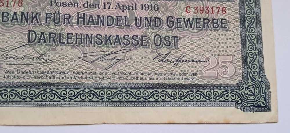 Germania, 25 Rubel 1916, Ocuparea Lituaniei