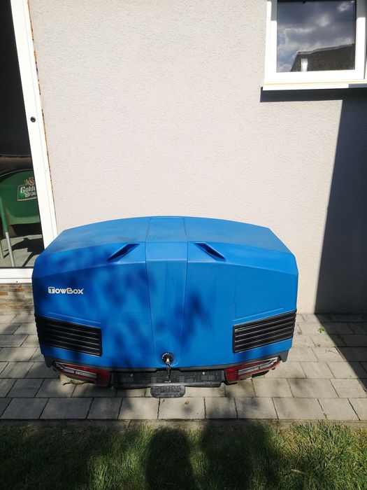 Cutie portbagaj pe carligul de remorcare Towbox V3 - culoare Albastru