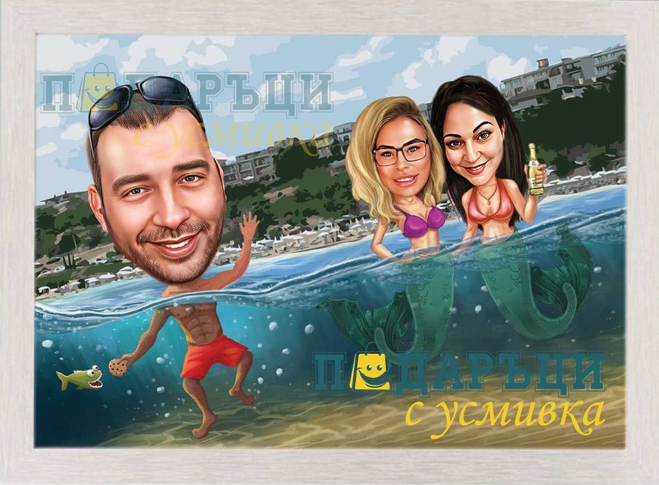 Забавни Карикатури Бургас, Kapикaтура по cнимкa