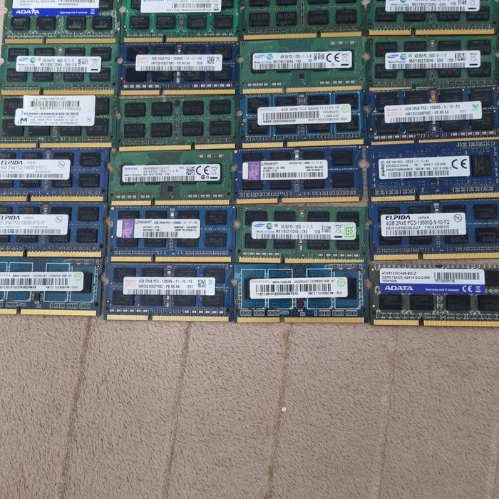 Lot 45 placute 4gb ddr3 laptop