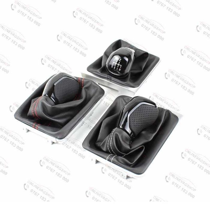 Nuca piele neagra Passat B6,CC,3C,B7 in 5 sau 6 viteze cu manson schimbator
