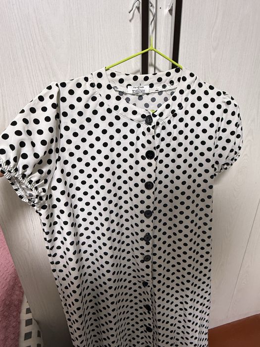 Платье горошка длинная