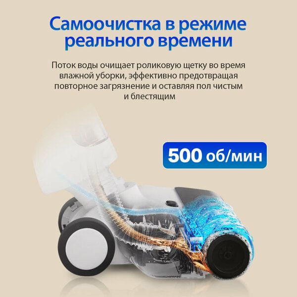 Беспроводной пылесос для влажной и сухой уборки Xiaomi Truclean W20