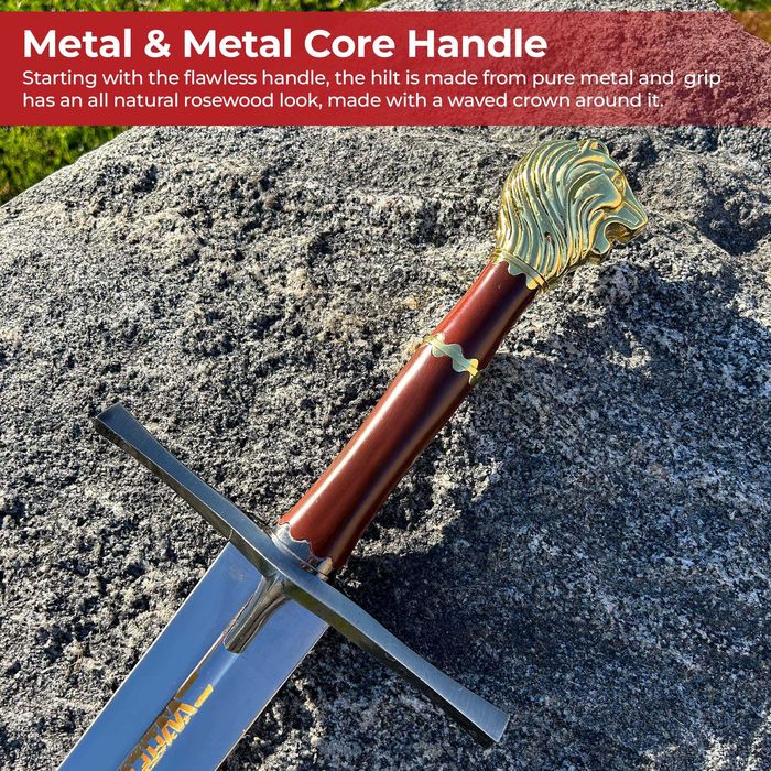 Рицарски меч с лъвски мотиви