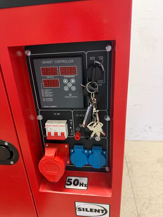 Генератор Diesel 10kW 230V & 380V ел. стартер ATS +Автоматичен превключвател ATS за 10kW 380V