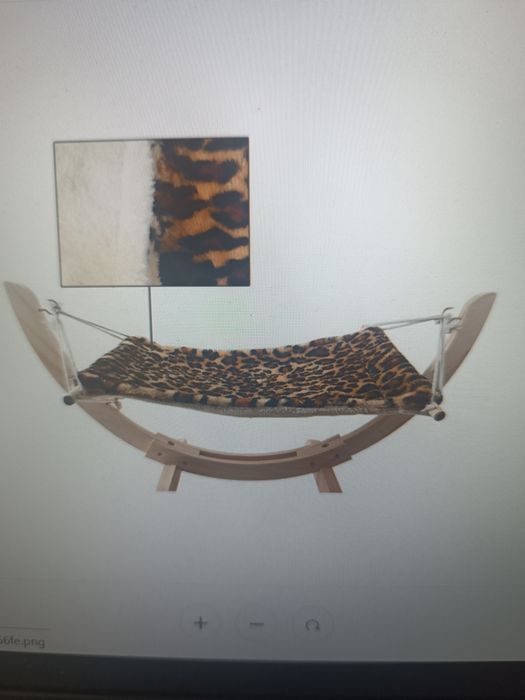 hamac patut pat culcus pentru pisici cu doua fete, din lemn, nou