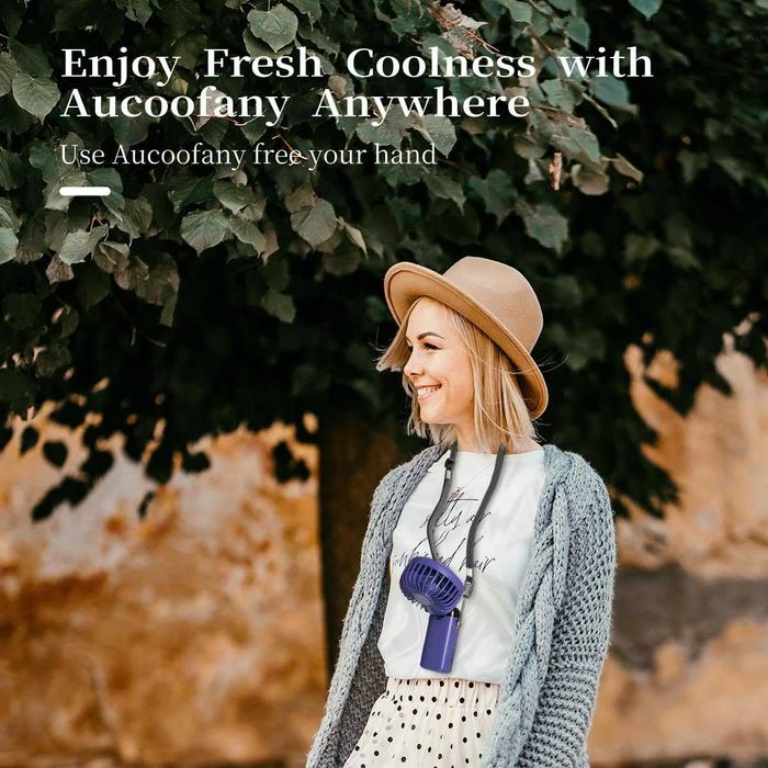 Aucoofany преносим ръчен вентилатор